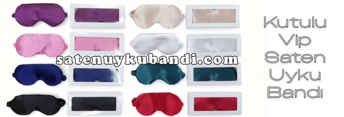 Kutulu Vip Saten Göz Bandı