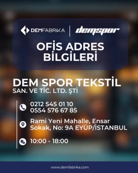 DemFabrika İstanbul ofis adresi ve üretim lokasyonu bilgileri